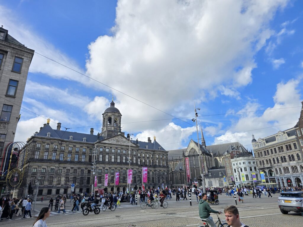 Dam Square with the Royal Palace and Nieuwe Kerk