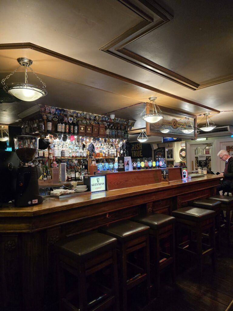 A quiet moment at the bar