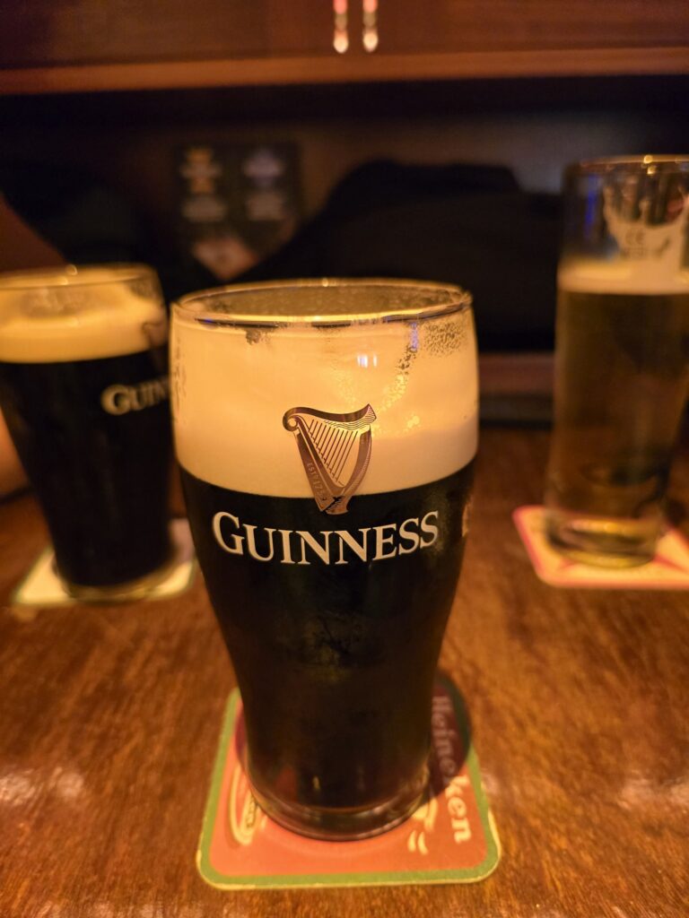 A pint of Guinness
