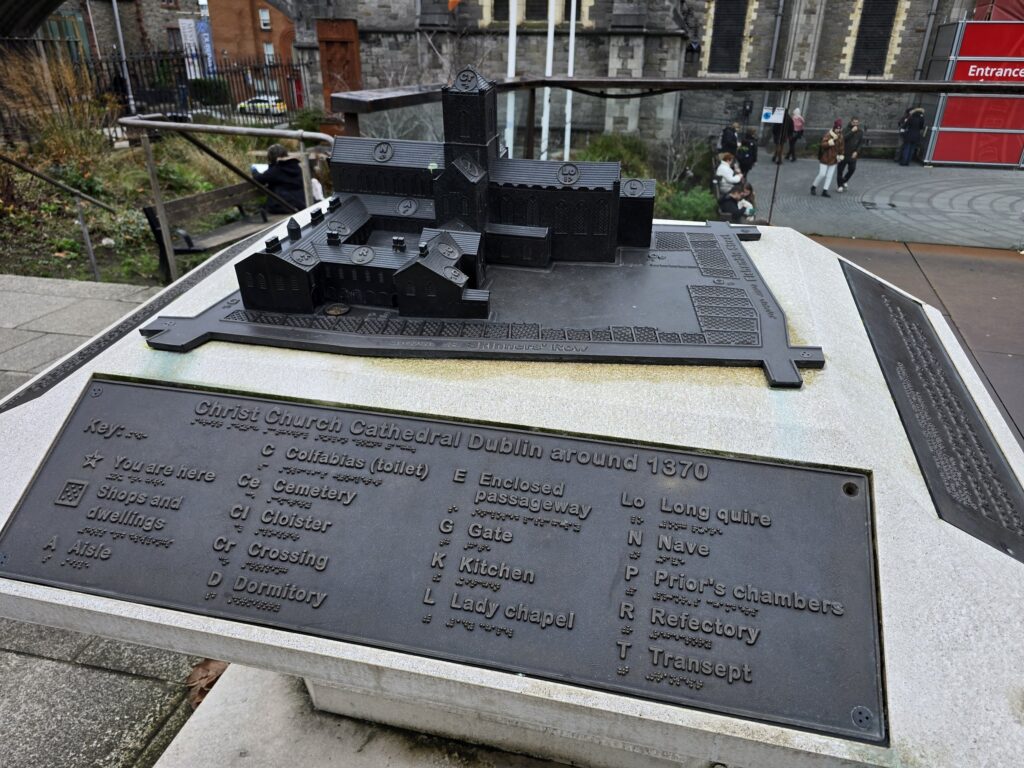 Bronze model of the medieval cathedral